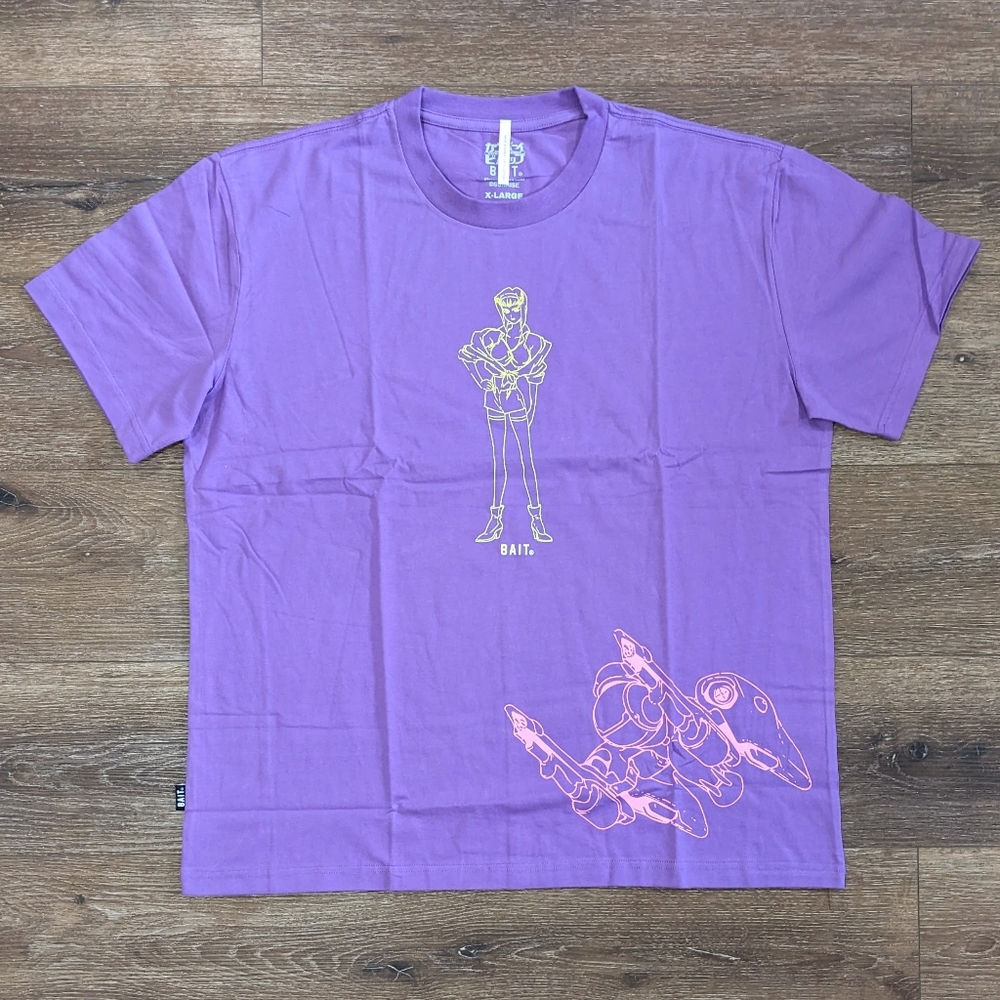 Bait x Cowboy Bebop Faye Valentine t-shirt - SIZE S - PURPLE